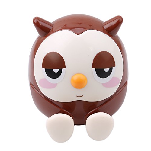 HS Coffee Cute Owl Mobile Phone Stand Holder Bracket Kids Piggy Bank Coin Cans Saving Money Box Accessories