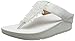 FitFlop New Women's Rumba Thong Sandal Urban White 7
