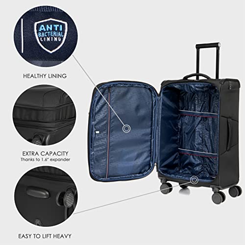 VERAGE Toledo Softside Expandable Luggage with Spinner Wheels