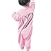 chinatera Baby Girls Fall Clothes Love Printed Long Sleeve Cotton Soft Romper Newborn Jumpsuit (6-12 M, Pink)