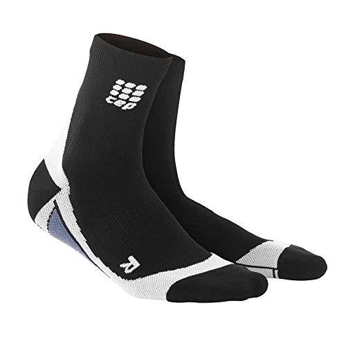 CEP Men's Dynamic+ Short Socks with Compression (Black/Grey) IV