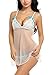 Avidlove Women Comfortable Nightwear Mesh Sexy Lingerie Lace Bridal Babydoll