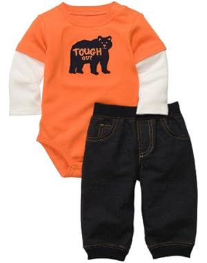 Carters Boys 12-24 Months Bear Short sleeve Set (6M)