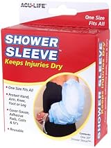 Acu-Life Waterproof Shower Sleeve for Casts & Bandages, Reusable, Blue view 2