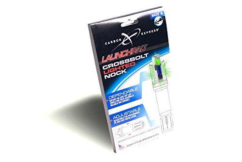 Carbon Express Launchpad Lighted Crossbolt Nock Green 3Pk - Thumbnail 4