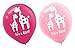 amscan Sweet Safari Girl Printed Latex Balloons, Pink, 12