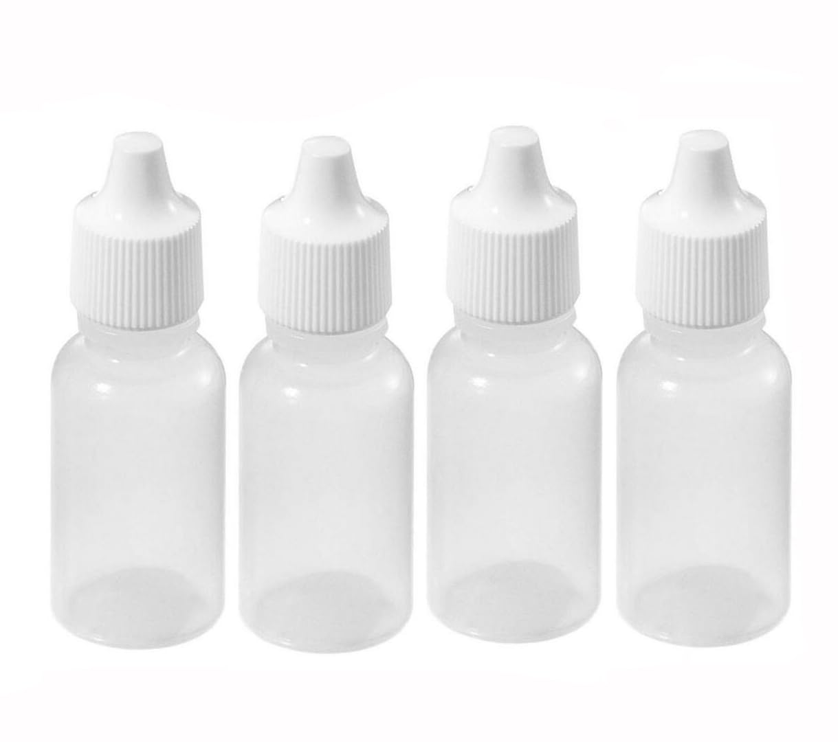 ericotry 50 Pcs 15ml Empty Plastic Squeezable Dropper Bottles Dropping Bottles Vials Plug Can Removable the Lip Can Be Screwed On