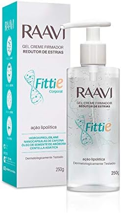 Gel Creme Firmador, Redutor de Medidas e Estrias Fittie Raavi L 250g, Raavi