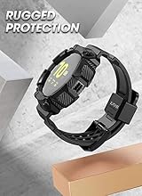 SUPCASE Unicorn Beetle Pro Case for Samsung Galaxy Watch Active 2 44mm Black view 3