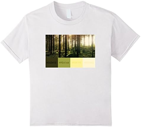 Kids Graphic Designer Color Swatch Hexadecimal Shirt 8 White