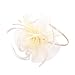 Womens Fascinator Hat with Headband Ivory