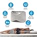 Aocome Knee Pillow for Side Sleepers - Ergonomically Designed for Back Pain, Sciatic Nerve Pain Relief, Leg Pain, Pregnancy and Joint Pain - Memory Foam Leg Pillow (Bonus Sleep Mask)