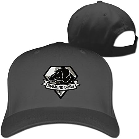Unisex LunaCpt Metal Gear Solid V Diamond Dogs Monchromatic Caps Black One Size