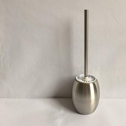 Anti-Rust Toilet Brush and Holder – Stylish Erosion Proof Stainless Steel Set – Easy to Clean Classic Design for any Bathroom & Loo – 100% Lifetime