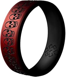 Knot Theory Skulls Silicone Ring for Men and Women