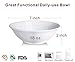 LIFVER Salad Bowls, 20 Oz Soup Bowls,Ceramic Bowls for kictchen, White Bowls for soup cereal rice noodle, Set of 4, Dishwasher & Microwave Safe