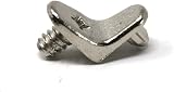 fiXte 12x Wooden Shelf Support Pins Studs 5mm Zinc Alloy Nickel Plated DIY view 4