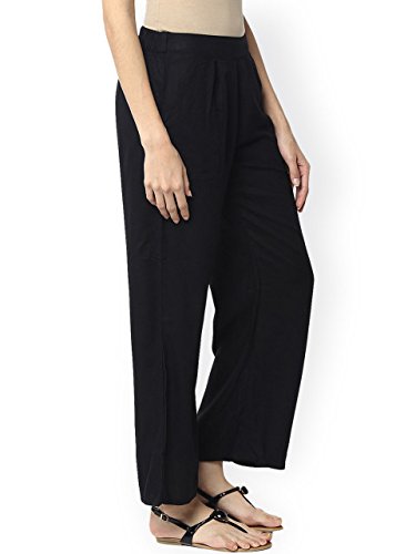 vardhman enterprises women's cotton straight solid palazzo