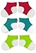 Sock Ons Clever Little Things That Keep Baby Socks On - 3 Pack Brights, red, lime, turquoise, 0-6 Months