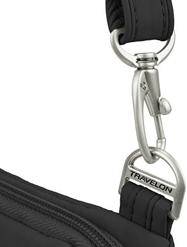 Travelon Anti-Theft Classic Light Mini Crossbody Bag, Black 6 Travelon Anti-Theft Classic Light Mini Crossbody Bag, Black