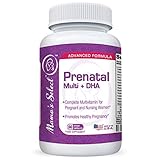 Prenatal & Postnatal Multivitamin with DHA - Mama's Select - Omega 3 Fatty Acids, MethlyFolate for Folic Acid, Iron, Calcium, Methylated B Vitamins- Lactose/Dairy/Milk & Gluten Free - MTHFR Safe!