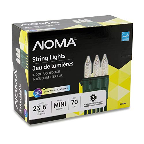 NOMA Premium Mini LED Christmas Lights 70 Warm White String Lights