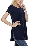 Ortilerri Women's 3/4 Sleeve Casual Loose Tunic Tops, Side Slit Shirt Blouse