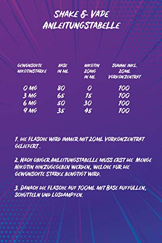 V2 Vape Shake and Vape Apfelkuchen | 20ml hochdosiertes Aroma-Konzentrat zum mischen mit Base für E-Liquid | Longfill… – Bild 6