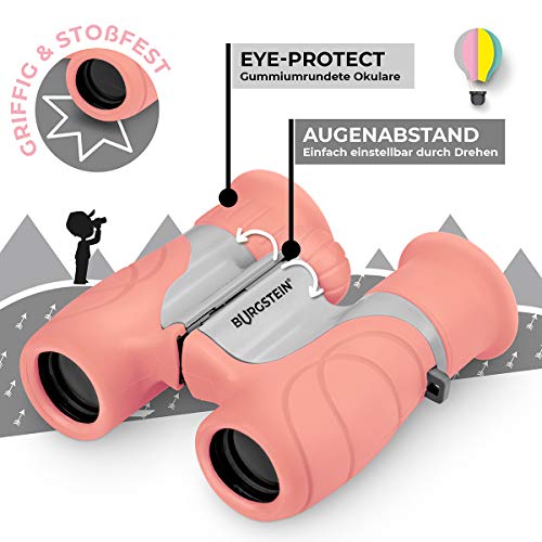 Burgstein®chen Fernglas für Kinder - Kompaktes Kinderfernglas 8x21 ab 3 Jahren, Leicht & Robust, inkl. Tasche… – Bild 4