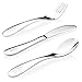 Kiddobloom Kids Stainless Steel Utensil Set, Robot model, 3-piece Flatware includes Spoon, Fork, and Butter Knife. Perfect for Preschoolers. Great for Holiday Gifts.