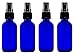 2oz Cobalt Atomizer Bottles (4 Pack) Fine Sprayer Atomizer Glass Essential Oil Bottle