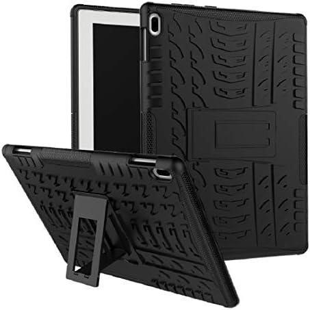Lenovo Tab4 10" TB-X304F Stand Case, Facile Foldable Wheel Marks Armor Useful Cover, HUZIGE New Come Hard Scratch Proof Protect Thin Slim Warrior Phone Light Case For Lenovo Tab 4 10" TB-X304F Black