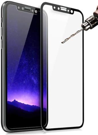 Madan] 5D Full Curved Screen Protector For Huawei Mate 20 Pro Tempered Glass Film Guard with 9H Hardness, Scratch resistant and full Curved (Black)