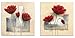 Wieco Art Charming Spring Large Modern 2 Panels Gallery Wrapped Giclee Canvas Prints Abstract Floral Oil Paintings Style Pictures on Canvas Wall Art Ready to Hang for Living Room Kitchen Home Decor