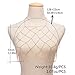 Victray Boho Body Chain Beach Bikini Harness Body Chains Nightclub Chest Chain Fashion Body Jewelry for Women and Girls (Gold)
