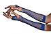 Blue Long Fishnet Fingerless Gloves - 1 Count - Vibrant, Stretchy & Stylish - Perfect For Parties & Costumes, One Size Fits All