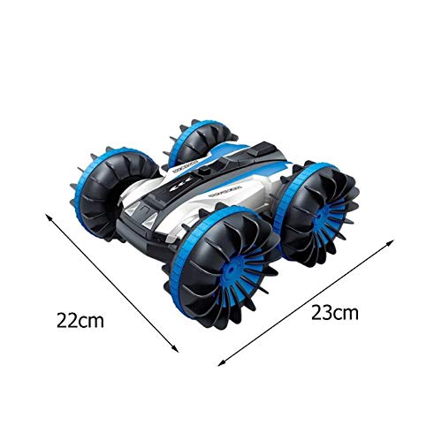 KINGBOT Rc Cars, Waterproof Stunt Car Remote Control Amphibious Cars with 2 Sides Driving On Water & Land Electric Stunt Car Toys for Children (waterproof car)