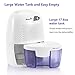 KEDSUM Electric Mini Dehumidifier, Small Dehumidifier, 1200 Cubic Feet (150 sq ft) 16 oz Capacity, Portable Dehumidifiers for Home, Bedroom, Bathroom, Basement, Kitchen, Closet