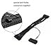 VANCOOL Dual PSU Power Supply24 Pin 20+4 pin ATX Motherboard Adapter Extension Cable-12inches