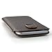 Dockem Card Case for iPhone 7, iPhone 6 and iPhone 6S Ultra Slim Synthetic Leather Wallet Sleeve, Professional Executive Pouch Design, Dark Brown