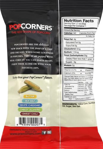 POPCORNERS KETTLE CORN SNACK PACK | GLUTEN FREE, VEGAN SNACK |