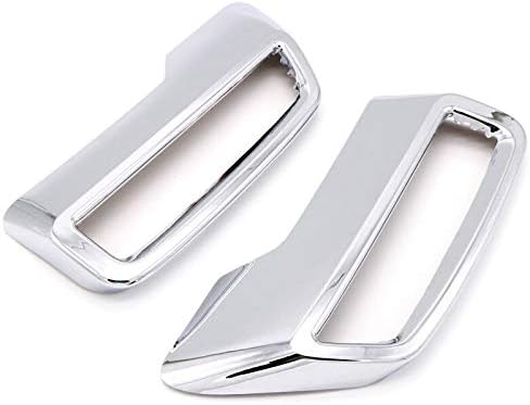 Exhaust Pipe Tail Cover Rear Tail End Pipe Exhaust Muffler Tip Cover Sticker Trim/Replacement Kit Abs Chrome 2pcs for Peugeot 3008 5008 2017 2018