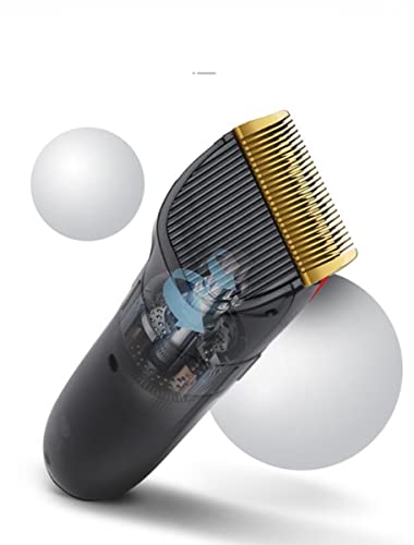 Super Quiet Cordless Battery Electric Hair Cutting Machine Rechargeable Hair Clipper Trimmer Home Barber Clippers Set (Gold)