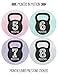 Months In Motion - Baby Month Stickers - Monthly Baby Sticker for Girls - Milestone - Workout Kettebell Gym Crossfit(1200)