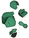 Allegra K Interlock 8-shaped Faux Leather Buckle Elastic Belt for Lady Green One Size