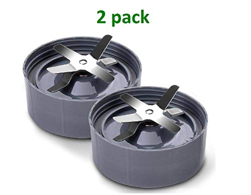 NutriBullet Replacement 6fin Extractor Blade, Premium Replacement Parts & Accessories, Fits Nutribullet 600W/900W Models (Pack of 2, Grey) NutriBullet Replacement 6fin Extractor Blade, Premium Replacement Parts & Accessories, Fits Nutribullet 600W/900W Models (Pack of 2, Grey)