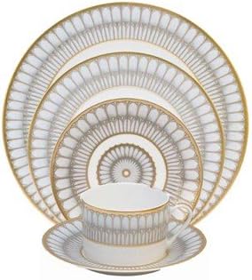 Philippe Deshouliere Arcades Grey & Gold Place setting 5pc