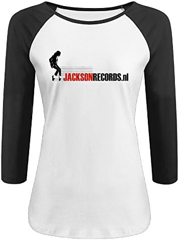 Woman Jigg And Roll Michael Logo Three-Quarter Sleeve Design T Shirt Tee Shirts