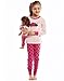 Leveret Kids & Toddler Pajamas Matching Doll & Girls Pajamas 100% Cotton Set (Toddler-14 Years) Fits American Girl (8 Years, Ladybug Pink)
