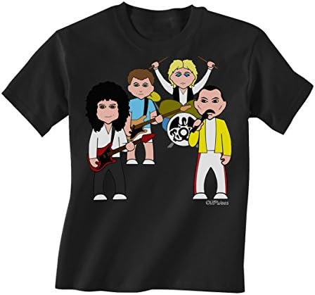 Queen of Camp Childrens Unisex Kids Music Organic Cotton T-Shirt boy/Girl Caricature.